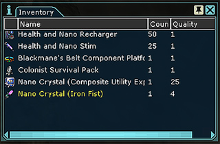 Inventory List 1 Inventory List 1