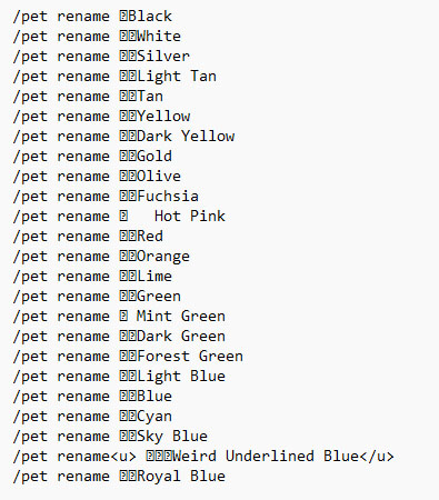 Petname Codes